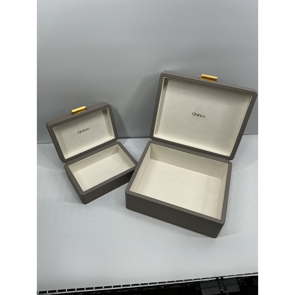 Shagreen Leather Decorative Boxes (Set of 2)